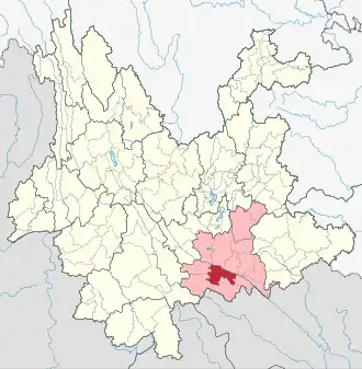 Юаньян на карте