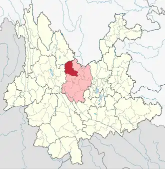 Даяо на карте