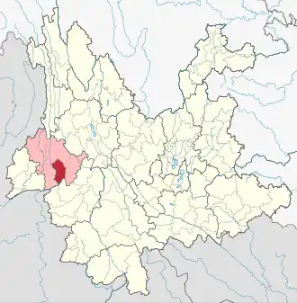 Шидянь на карте