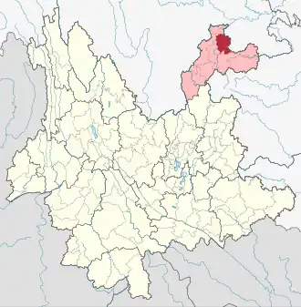 Яньцзинь на карте