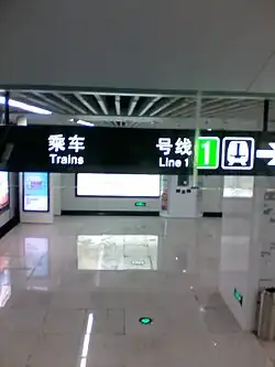 Указатель на станции