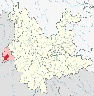 Лунчуань на карте