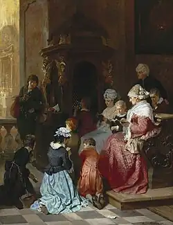 Первая исповедь. Холст, масло. Музей искусств Крокера, Сакраменто, Калифорния, США