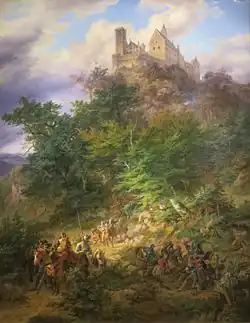 Замок Вартбург. 1836. Государственный музей изобразительных искусств им. А. С. Пушкина, Москва