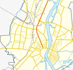 На карте города