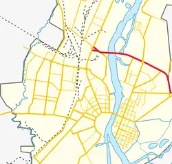 На карте города