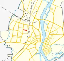 На карте города