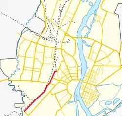 На карте города