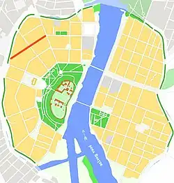 На карте города