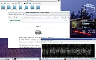antiX 15 "Killah P" на компьютере Tatung TWN-5213 CU.
