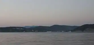 Вид на Новомихайловский со стороны моря