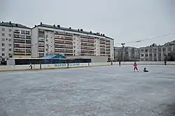 Хоккейная коробка в микрорайоне 9А, Горки-3 (ноябрь 2018)