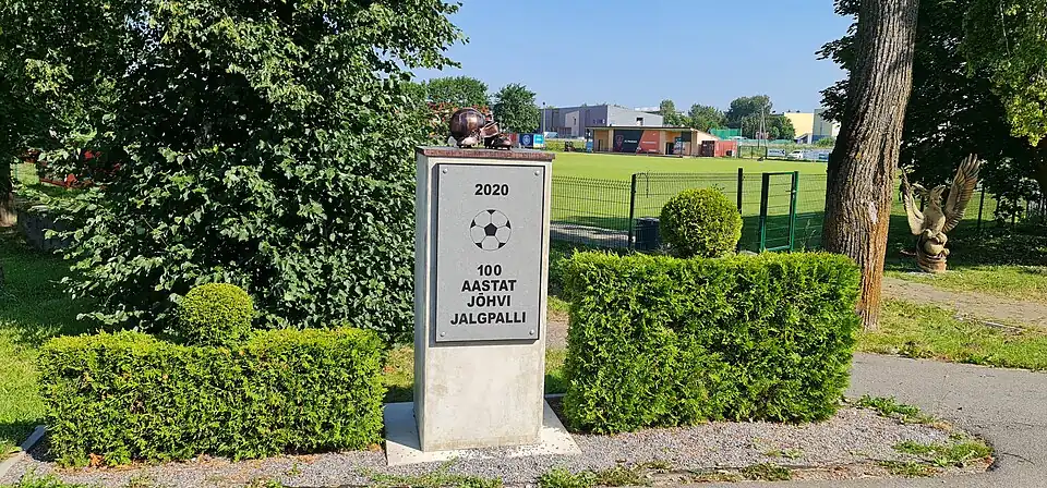 Памятник «100 лет футболу в Йыхви»