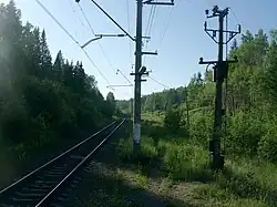 Вид в сторону платформы 152 км