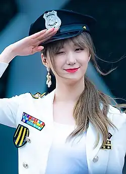 Мингён на мини-фанмитинге Pristin V, июнь 2018 года