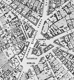 На карте Москвы