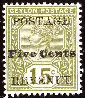 1890: 5 центов (Yt #125; SG #233)