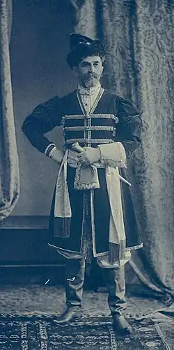 на костюмированном балу 1903 года(боярин XVII века)