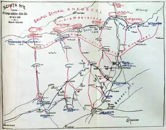 Карта сражения, составленная французским военным командованием