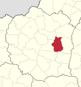 Мирский район на карте