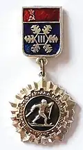Значок лыжные гонки спартакиада ГТО 1974