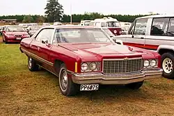 Новый вариант радиаторной решётки на Caprice 1974 года