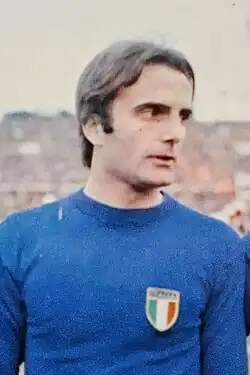 Уилсон в составе сборной Италии в 1974 году