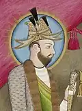 Картина XIX века, изображающая императора Афганистана Ахмад-шаха Дуррани