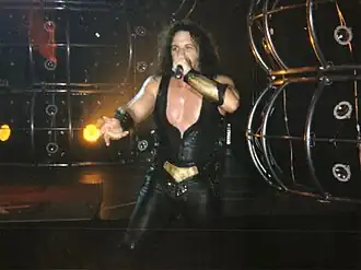 Эрик Адамс на концерте Manowar в Париже