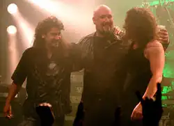 Состав 2008 года. Слева направо: Виктор Смольский, Пиви Вагнер и Андреас Хильгерс.