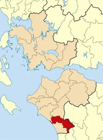 Андрицена-Крестена на карте