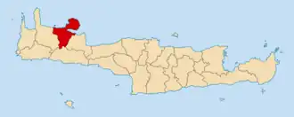 Ханья на карте