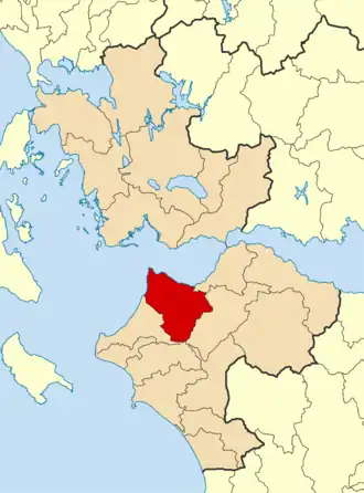 Дитики-Ахаия на карте