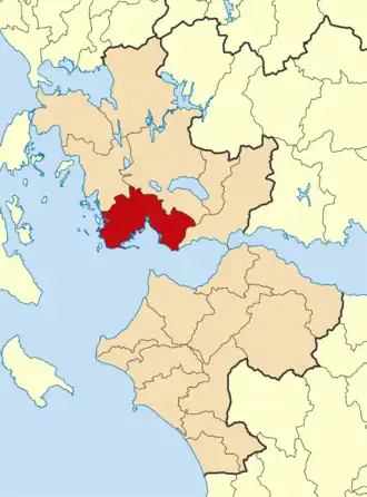 Иера-Полис-Месолонгион на карте