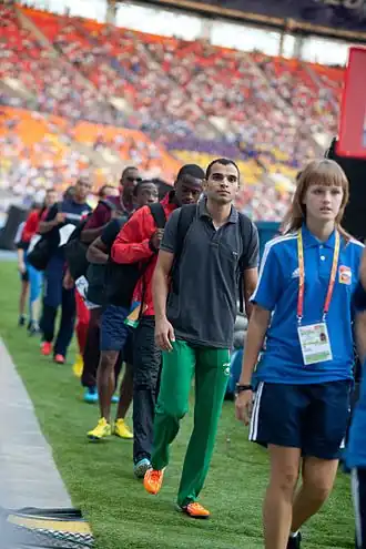 Реза Гасеми во время чемпионата мира 2013 года