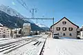 Вокзал Цуоц зимой