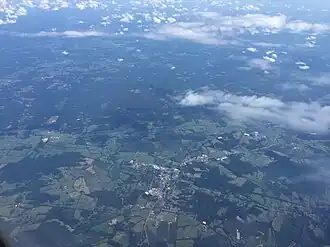 Город Ориндж с высоты