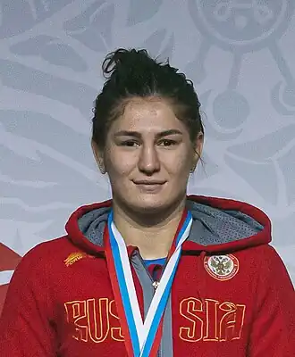 Овчарова после победы на чемпионате России 2020 года.