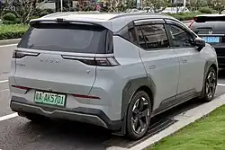 Aion S, вид сзади