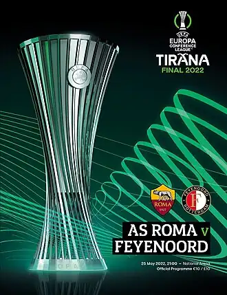 Официальная обложка программы финального матча Лиги конференций УЕФА 2021/22