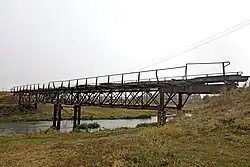 Мост, построенный для нужд Русской императорской армией перед Русско-турецкой войной (1877—1878) через реку Ахурян в районе села Арапи