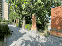 Хачкары на территории церкви