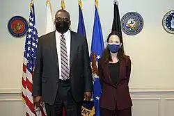 Бывший министр обороны Ллойд Остин и Эврил Хейнс