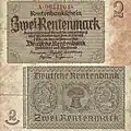 2 рентные марки 1937 года