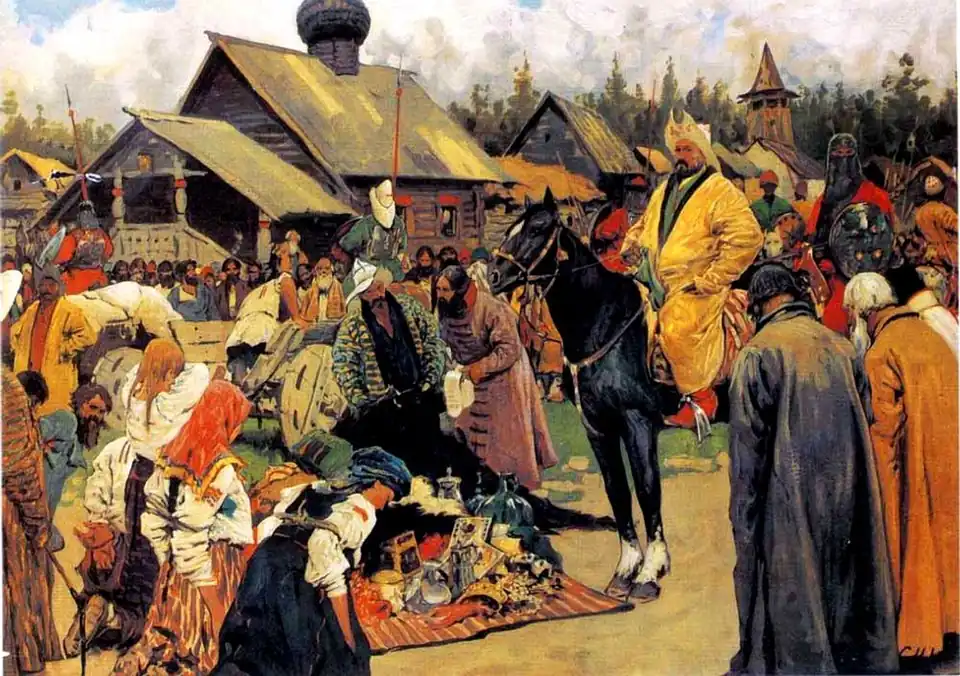 Картина С. В. Иванова. Баскаки, 1909 год (художественный вымысел)
