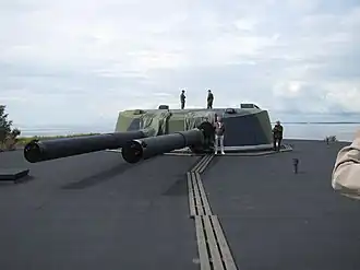 Форт на острове Куйвасаари, Финляндия. 12"/52 пушка Обуховского завода