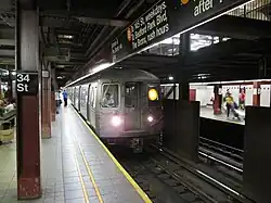 Экспресс-поезд на линии Шестой авеню