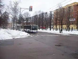 Вид от начала улицы