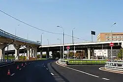 3-я Магистральная улица под Звенигородской эстакадой.