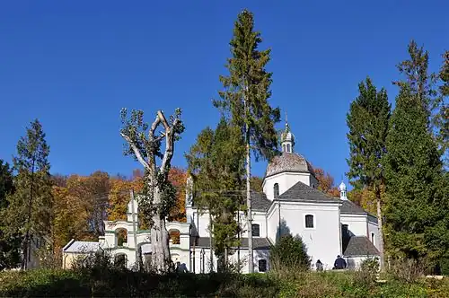 Общий вид на Подгорецкий монастырь